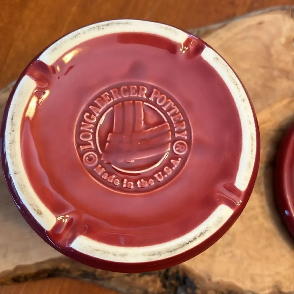 Longaberger Pottery Crock with Coaster Lid